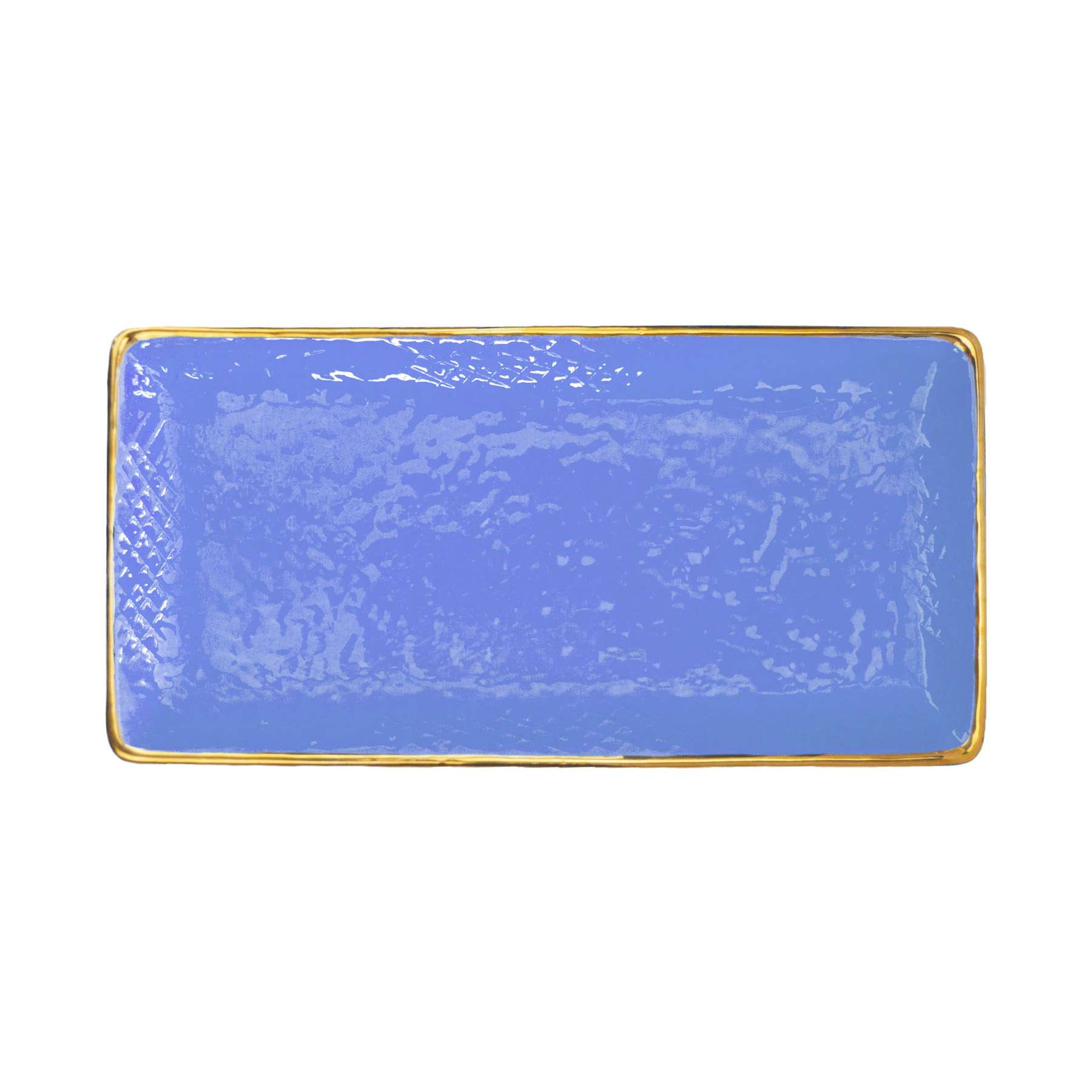ARCUCCI – PLATO PARA SUSHI PRETA ORO - Turquesa